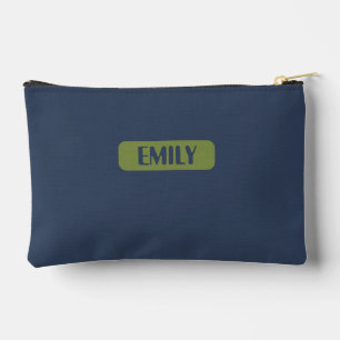 Minimalist Name Pencil Case  Accessory Pouch