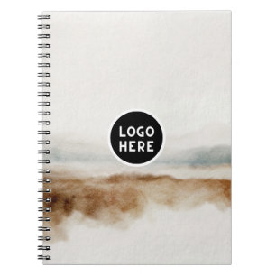 Minimalist Natural Watercolor Abstract Pattern Notebook