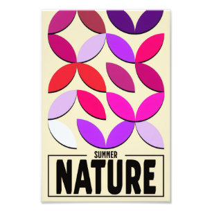 Minimalist Nature Poster – Summer Botanic Wall Art