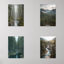 Minimalist nature prints are calm and soothing.