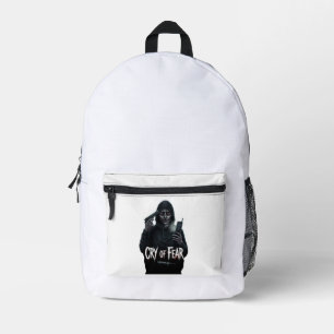 Minimalist Navy Blue Graphic Backpack