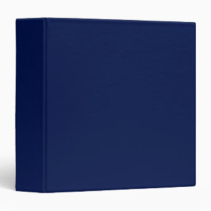 Minimalist navy blue plain solid modern elegant binder