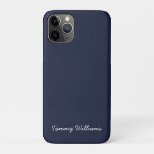Minimalist Navy Blue Professional Simple iPhone 11 Pro Case