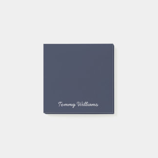 Minimalist Navy Blue Professional Simple Post-it Notes