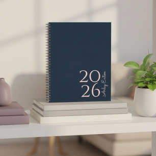 Minimalist Navy Custom Personal Monthly Planner