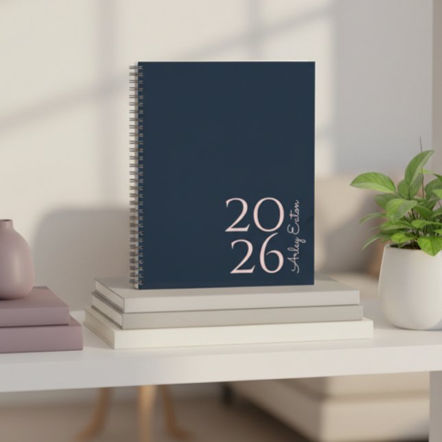 Minimalist Navy Custom Personal Monthly  Planner (Creator Uploaded)