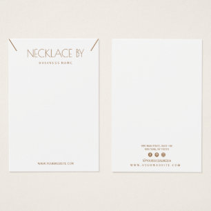 Minimalist Necklace Display Card