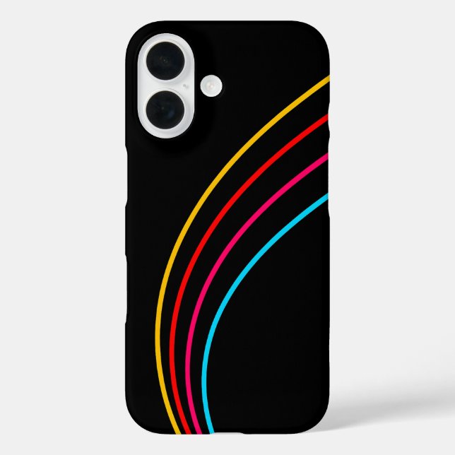 Minimalist Neon Stripes Case-Mate iPhone Case (Back)