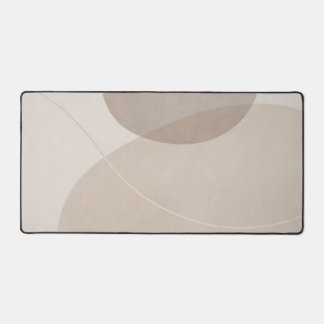 Minimalist Neutral Beige Desk Mat