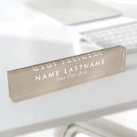 Minimalist Neutral Tan Beige Modern Elegant Simple