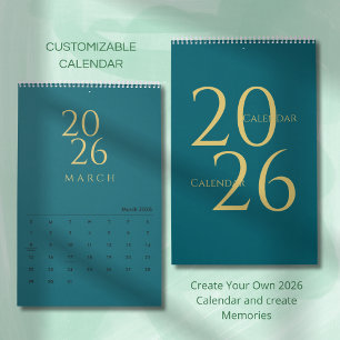 Minimalist Neutral Tones Wall Calendar