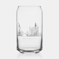 Minimalist New York City Skyline Line Art