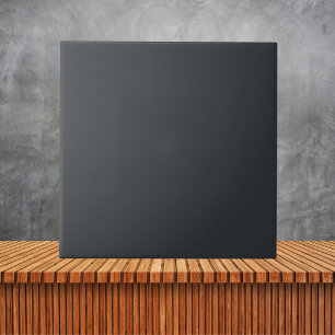 Minimalist Night Black Plain Solid Colour Tile