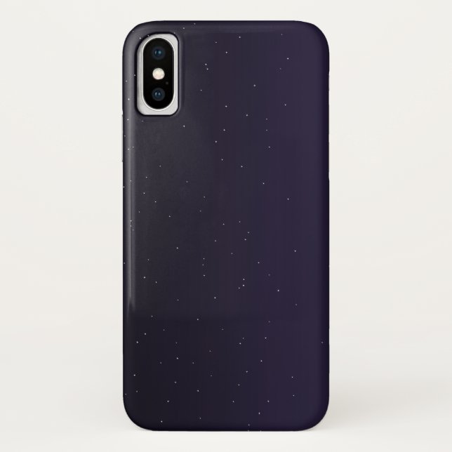 Minimalist Night Sky iPhone X Case – Sleek & Durab (Back)