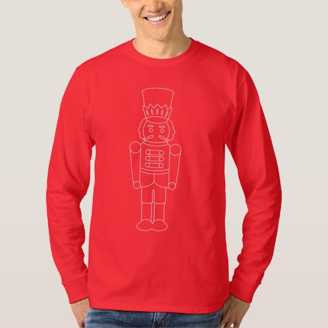 Minimalist Nutcracker: Unique Sleek Design T-Shirt (Front)