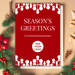 Minimalist Office Holiday Card   Customizable