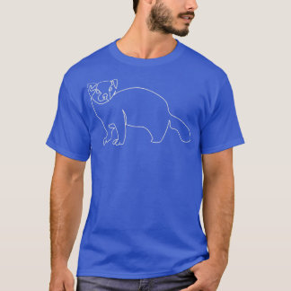 Minimalist One Line Drawing Ferret T-Shirt