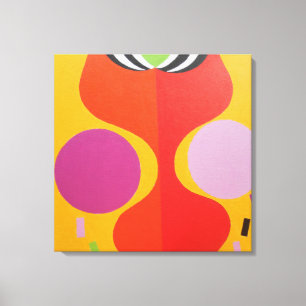 Minimalist Orange and Yellow Canvas Print