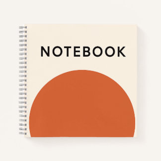 Minimalist Orange Notebook