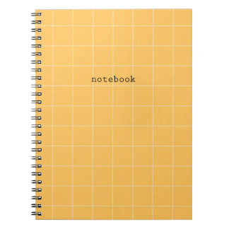 Minimalist orange notebook