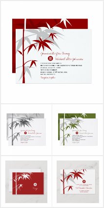 MINIMALIST ORIENTAL BAMBOO | CHINESE WEDDING SUITE