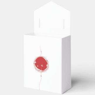 Minimalist Oriental Red Sun Favour Box