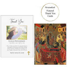 Minimalist Orthodox Christian Photo Memorial