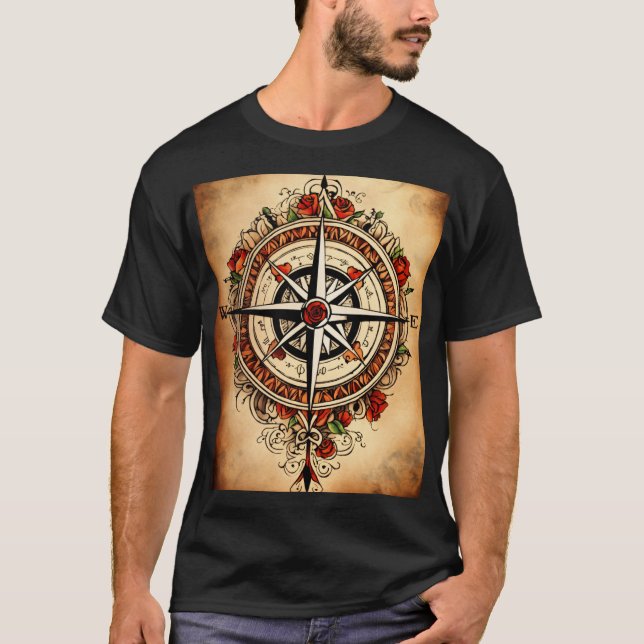  "Minimalist Outline Art Tee" T-Shirt (Front)