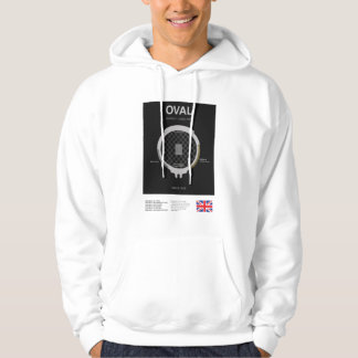 Minimalist Oval Cricket Ground Line Print Tee