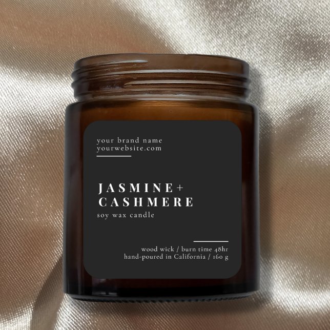Minimalist packaging simple cosmetics candle label (Creator Uploaded)
