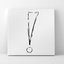 minimalist painting EXCLAMATION