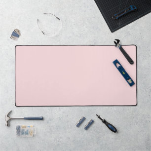 Minimalist Pale Pink Desk Mat for Home or Office