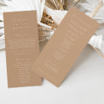 Minimalist Pale Taupe Wedding Ceremony Program<br><div class="desc">Design features an handwritten font and modern minimalist design. Designed to coordinate with for the «SERENA» Wedding Invitation Collection. To change details, click «Personalize». To move the text or change the size, font, or colour, click «Click to customize further» It. View the collection link on this page to see all...</div>