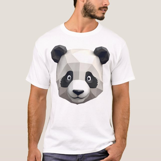 Minimalist Panda Head T-Shirt (Front)