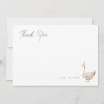Minimalist Party Goose Birthday Flat