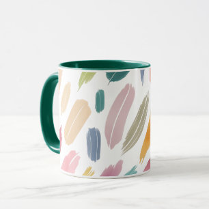 Minimalist Pastel Abstract Brush Strokes Mug