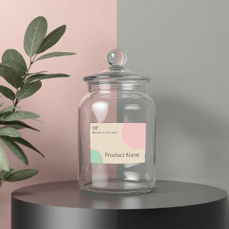 Minimalist Pastel Branding Design Food Label