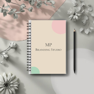 Minimalist Pastel Branding Design Notebook