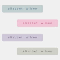 Minimalist Pastel Cute Personalized Name Tag