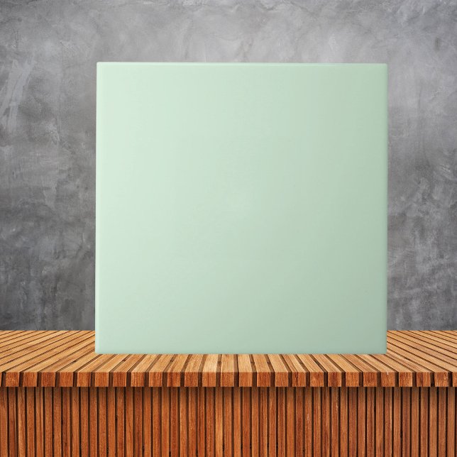 Minimalist Pastel Elfen Green Colour #D1ECD5 Tile (Creator Uploaded)