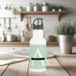 Minimalist Pastel Mint Personalized Name 532 Ml Water Bottle<br><div class="desc">Minimalist Pastel Mint Personalized Name</div>