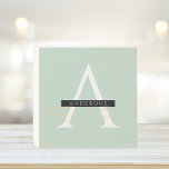 Minimalist Pastel Mint Personalized Name Wooden Box Sign<br><div class="desc">Minimalist Pastel Mint Personalized Name</div>