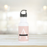 Minimalist Pastel Pink Personalized Name 532 Ml Water Bottle<br><div class="desc">Minimalist Pastel Pink Personalized Name</div>