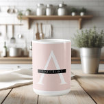 Minimalist Pastel Pink Personalized Name Coffee Mug<br><div class="desc">Minimalist Pastel Pink Personalized Name</div>