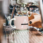 Minimalist Pastel Pink Personalized Name Espresso Cup<br><div class="desc">Minimalist Pastel Pink Personalized Name</div>
