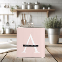 Minimalist Pastel Pink Personalized Name