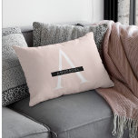 Minimalist Pastel Pink Personalized Name Lumbar Pillow<br><div class="desc">Minimalist Pastel Pink Personalized Name</div>