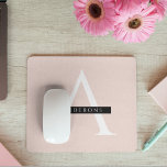 Minimalist Pastel Pink Personalized Name Mouse Pad<br><div class="desc">Minimalist Pastel Pink Personalized Name</div>