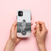 Minimalist Pastel Pink Personalized Name & Photo