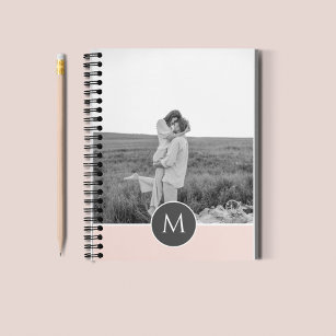 Minimalist Pastel Pink Personalized Name & Photo Planner